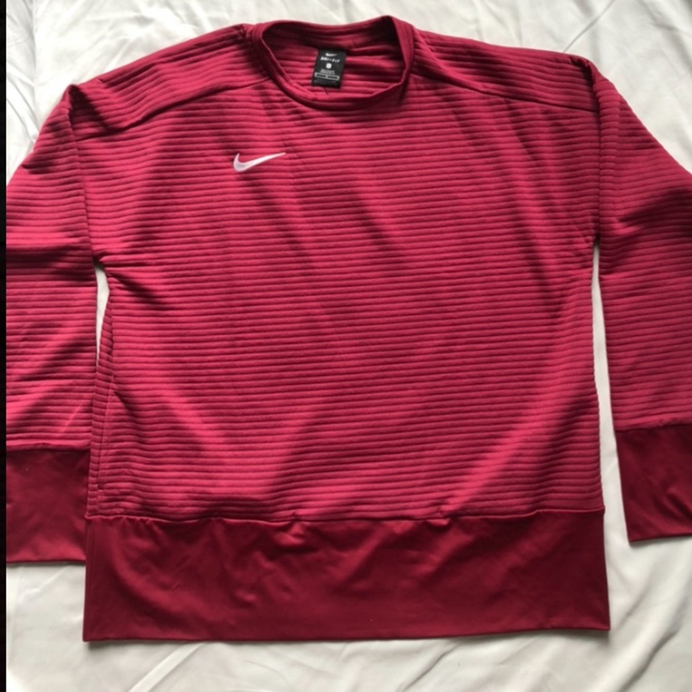 Nike Maroon Crew Neck w/ Pockets- Size MTall
